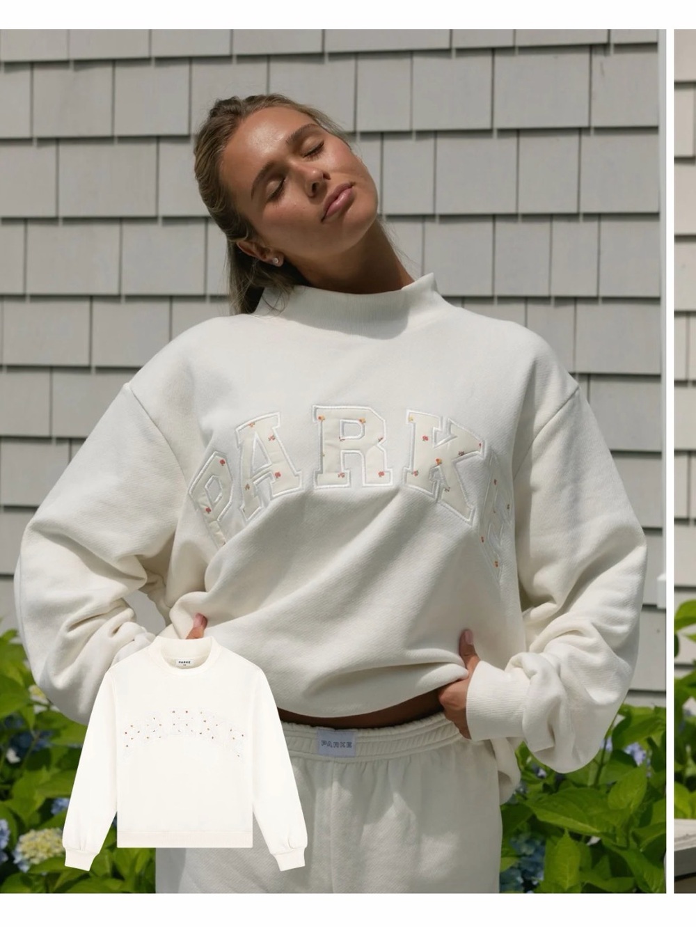 PARKE FLORAL Heritage Mockneck
